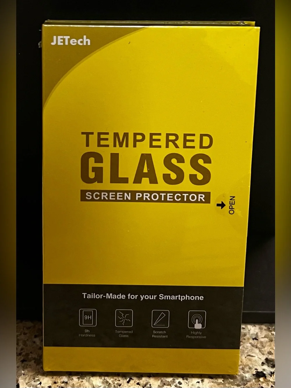 Yellow Tempered Glass Screen Protector